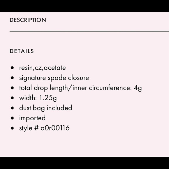 NWT KATE SPADE ♠️ BE BOLD STATEMENT EARRINGS - Picture 4 of 4